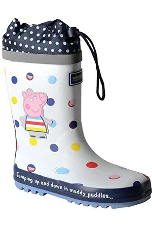 Regatta Peppa Wutz Splash Gummistiefel mit verstellbarem Gummizug