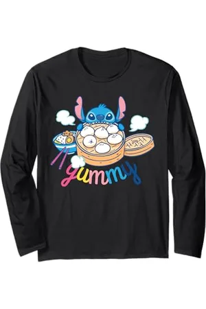 Disney Lilo & Stitch AANHPI AAPI Yummy Bao Bun Dim Sum Langarmshirt