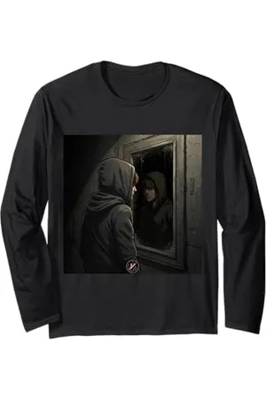 Y.B YouthBlood Junge starrt auf sein Spiegelbild Langarmshirt