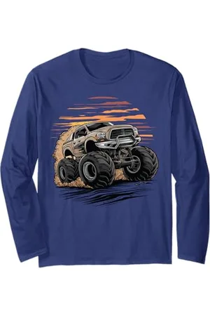 Men , Women Monster Truck for Kids , Boys & Girls Monster Truck für Kleinkinder Jugend & Erwachsene Langarmshirt