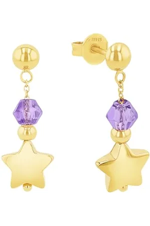 Prinzessin Lillifee Ohrhänger Edelstahl Mädchen Kinder Ohrschmuck, mit Schmuckstein synth., 2 cm, Multicolor, Stern, Kommt in Schmuck Geschenk Box, 2035301