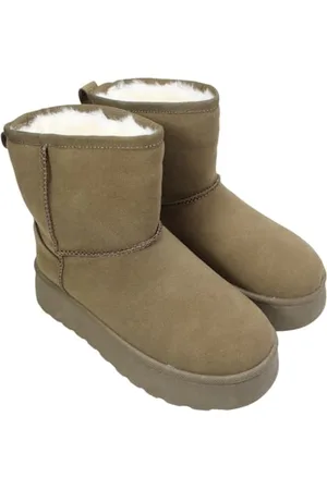 Lee Pelzgefütterte Mädchenstiefel Sneaker, GRÜN, 38 EU