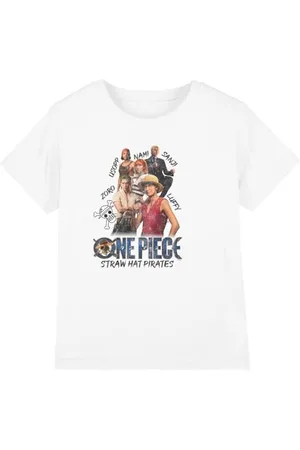 Netflix One Piece Straw Hat Pirate Kids T Shirt, White, 9-10 Years
