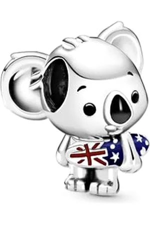 PANDORA Charm Koala mit Surfbrett Silber 799031C01