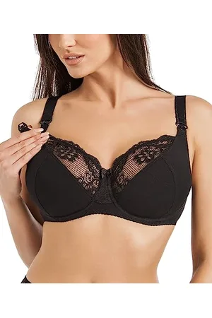 Teyli Damen Still BH - BH Bügel - BH Grosse Grössen Umstandskleidung mit Spitze - Still BH Große Brüste - Damen-BHS Stillen 75G