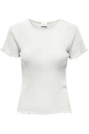 JDY Damen salsa Life S/S O Neck Top JRS Dia, , XL EU