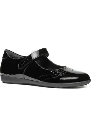 Geox J IBERIDE Girl G Ballet Flat, Black, 38 EU