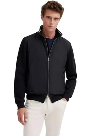 Bugatti Herren Sweatshirt Sweatjacke Reißverschluss Stehkragen Langarm