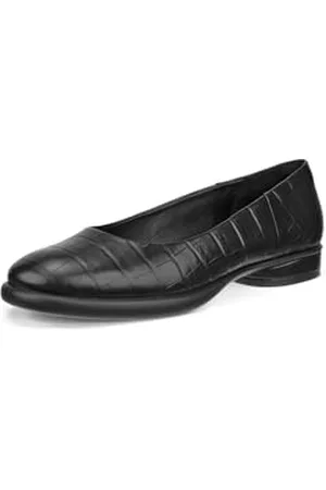 Ecco Damen Sculpted Luxe Ballerina Ballerina Flat, Schwarzer Reptilien-Druck, 39/39.5 EU