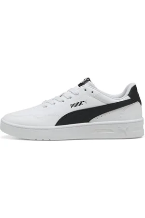 PUMA Damen Court Lally Sneaker, White Black, 40.5 EU