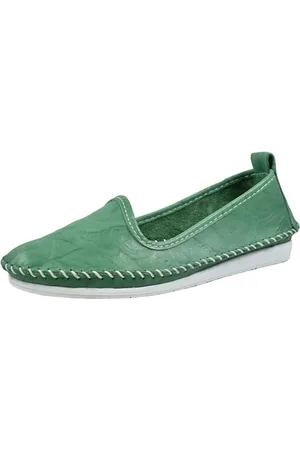 Andrea Conti Damen Slipper Mokassin aus weichem Leder im Boho Style 0027449, Größe:42 EU, Farbe: