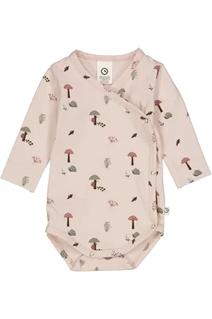 Müsli By Green Cotton Baby Girls Mini me Botany l/s Body Base Layer, Nightingale/Bark/Poetry Green, 68