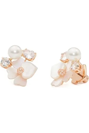 Kate Spade PRECIOUS PANSY EARRING Weiß Multi