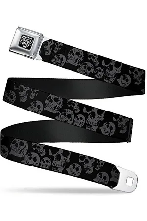 Buckle Gürtel Sicherheitsgurt Totenköpfe XL Grtel, , 4 cm Breit-81/132 cm Länge