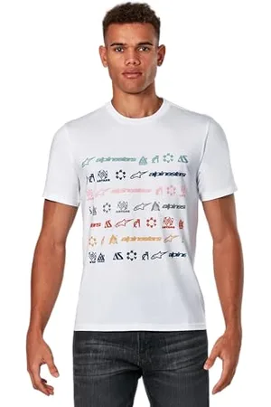 Alpinestars Herren Glyfs Csf Tee T-Shirt, Weiss, XL