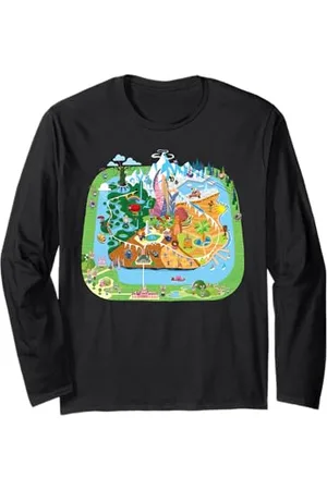 Disney Zootopia Cute Toony City Map Langarmshirt