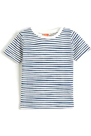 Koton Babyboy Striped Basic T-Shirt Short Sleeve Crew Neck