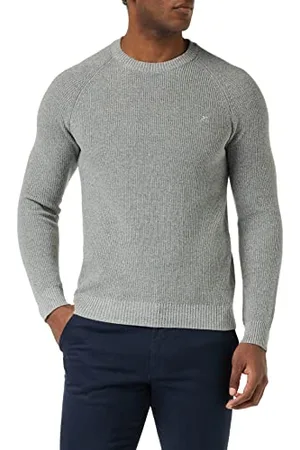Hackett Herren Mouline Crew Pullover Sweater, , L