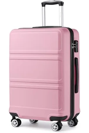 Kono Koffer Trolley Hartschale Handgepäck Zwillingsrollen Leichtgewicht ABS Kabinentrolley Reisekoffer Zahlenschloss 55cm