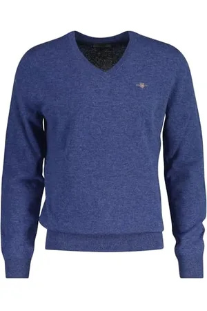 GANT Herren Extrafine Lambswool V-Neck Pullover, , XXXL