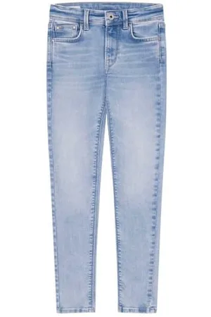 Pepe Jeans Mädchen Skinny Jeans Hw Jr, Blau (Denim-XW4), 14 Jahre