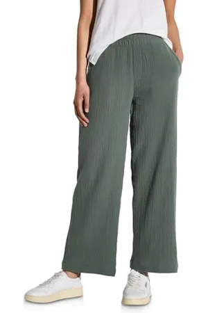 Street one Damen A378684 Wide Leg Musselin Hose, , 40W x 30L