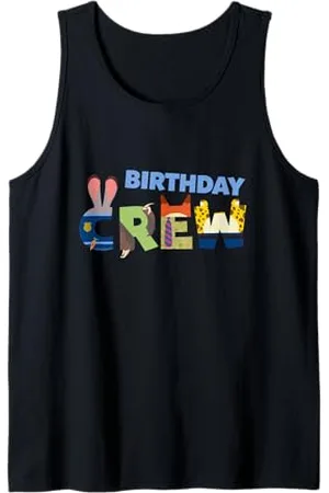 Disney Zootopia "Birthday Crew" Characters Party Matching Tank Top