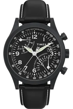 Timex Herren Chronograph Quarz Armbanuhr Waterbury Traditional Fly Back