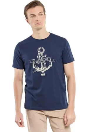 Armor.lux Herren Siebdruck aus Leichter Baumwolle T-Shirt, , L