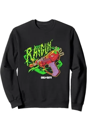 Call of Duty Raygun Zombie Green Neon Big Chest Retro Logo Sweatshirt