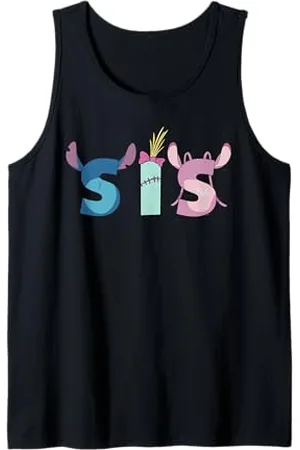 Disney Lilo & Stitch "Sis" Sister Birthday Gift Family Trip Tank Top
