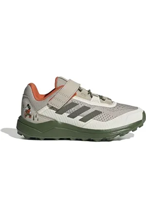 adidas Unisex Terrex Disney Agravic Flow Trail Running Shoe Trailrunning-Schuhe, Wonder beige/Olive strata/orange, 36 2/3 EU