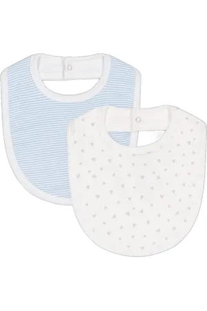 Petit Bateau Unisex Baby A0CIA Lätzchen-Set, , Einheitsgröße (2er Pack)