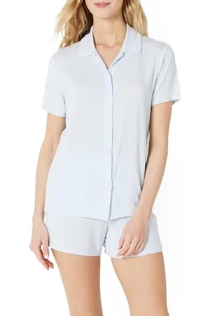 Amazon X Sofia Grainge Damen Pyjama-Set, eng anliegend, mit kurzen Ärmeln, , L
