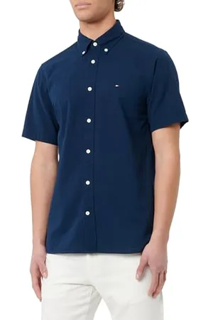 Tommy Hilfiger SEERSUCKER SOLID RF SHIRT S/S S/S Shirt Herren, , M