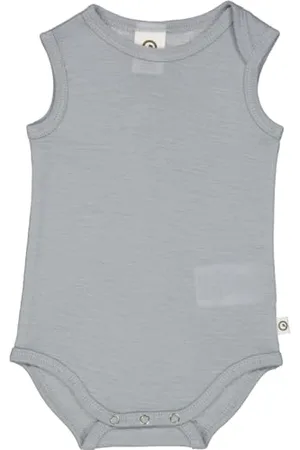 Müsli By Green Cotton Baby Boys Woolly Sleeveless Body Base Layer, , 98