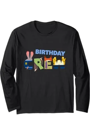 Disney Zootopia "Birthday Crew" Characters Party Matching Langarmshirt