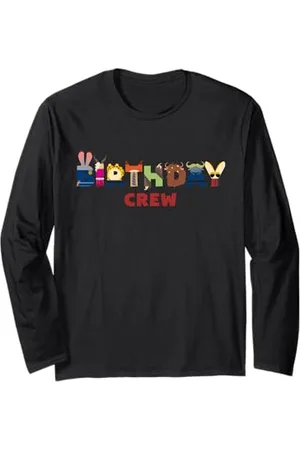 Disney Zootopia "Birthday Crew" Party Matching Langarmshirt