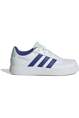 adidas Breaknet Lifestyle Court Lace Shoes Tennisschuhe, Cloud White/semi Lucid Blue/Halo Mint, 38 EU