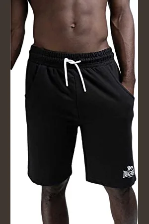 Lonsdale London Herren Shorts Normale Passform Coventry, Black/White XL, 113699
