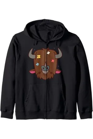 Disney Zootopia Yax the Yak Cute Kawaii Big Face Costume Kapuzenjacke