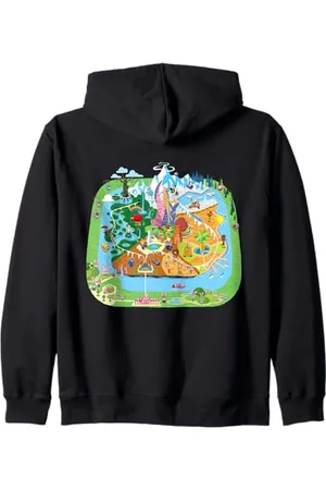 Disney Zootopia Cute Toony City Map Kapuzenjacke