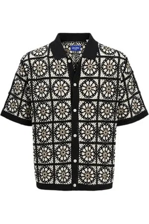 JACK & JONES Jorcartagena Crochet Knit Polo