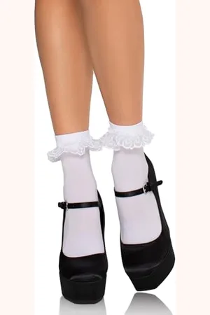 Leg Avenue Damen Anklet With Lace Ruffle , Einheitsgröße Adult-exotic-costumes, , Einheitsgröße EU