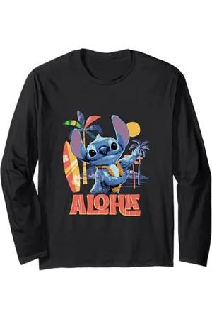 Disney Lilo & Stitch Aloha Hula Dance Distressed Langarmshirt