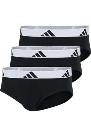 adidas Herren Slip 3er Pack-Brief (3PK) -Active Flex Cotton Unterwäsche, , L