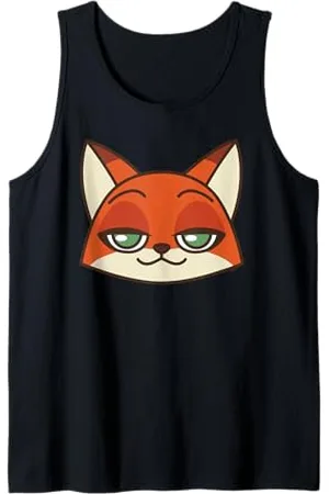 Disney Zootopia Nick Wilde Cute Kawaii Big Face Costume Tank Top