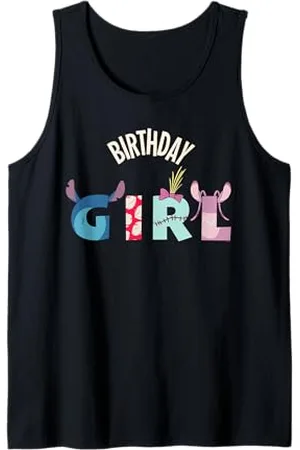 Disney Lilo & Stitch "Birthday Girl" Matching Birthday Party Tank Top