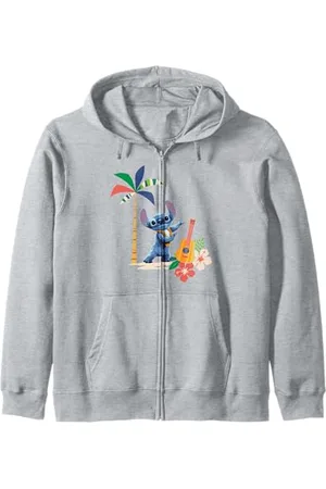 Disney Lilo & Stitch Hula Dancing Stitch Floral Logo Kapuzenjacke