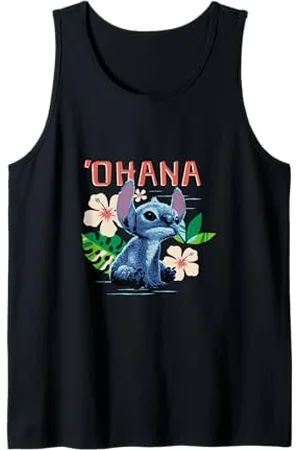Disney Lilo & Stitch Ohana Sitting Stitch Cute Logo Tank Top